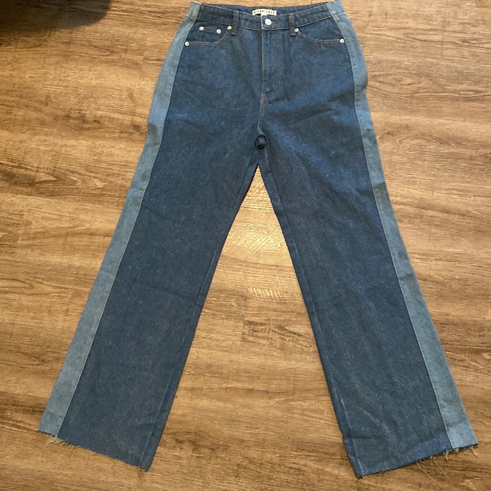 Two tone jeans